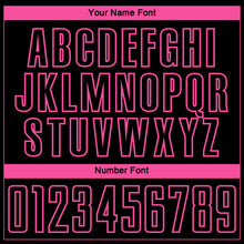 Charger l'image dans la galerie, Custom Black Pink-Steel Gray Gradient Horizontal Stripes Sublimation Soccer Uniform Jersey
