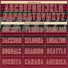 Charger l'image dans la galerie, Custom Black Crimson Cream-Steel Gray Gradient Horizontal Stripes Sublimation Soccer Uniform Jersey
