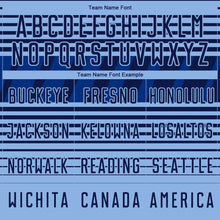 Загрузить изображение в средство просмотра галереи, Custom Navy Light Blue-Royal Gradient Horizontal Stripes Sublimation Soccer Uniform Jersey
