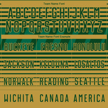 Load image into Gallery viewer, Custom Green Old Gold-Kelly Green Gradient Horizontal Stripes Sublimation Soccer Uniform Jersey
