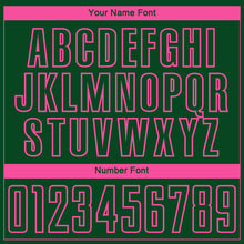 Load image into Gallery viewer, Custom Green Pink-Kelly Green Gradient Horizontal Stripes Sublimation Soccer Uniform Jersey
