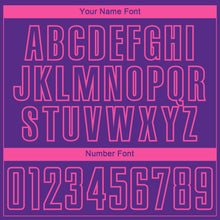 Загрузить изображение в средство просмотра галереи, Custom Purple Pink-Medium Purple Gradient Horizontal Stripes Sublimation Soccer Uniform Jersey
