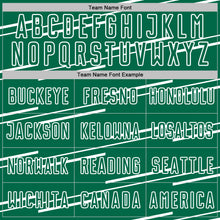 Load image into Gallery viewer, Custom Kelly Green White Diagonal Pinstripes Lines Sports Sublimation Soccer Uniform Jersey
