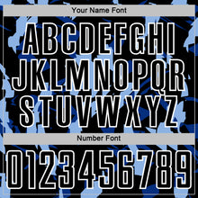 Charger l'image dans la galerie, Custom Black White-Blue Geometric Camo Fragment Sports Sublimation Soccer Uniform Jersey
