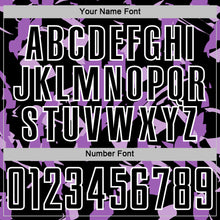 Charger l'image dans la galerie, Custom Black White-Purple Geometric Camo Fragment Sports Sublimation Soccer Uniform Jersey
