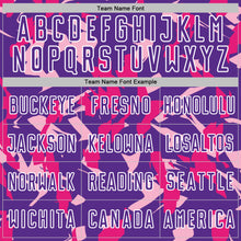 Charger l'image dans la galerie, Custom Purple White-Pink Geometric Camo Fragment Sports Sublimation Soccer Uniform Jersey
