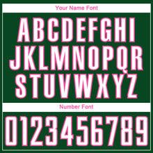 Load image into Gallery viewer, Custom Green White-Pink Curve Lines Sublimation Soccer Uniform Jersey
