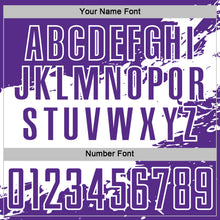 Charger l'image dans la galerie, Custom White-Purple Splash Color Block Sublimation Soccer Uniform Jersey
