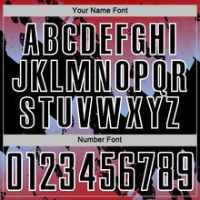 Load image into Gallery viewer, Custom Red Black Light Blue-White Gradient Splash Sublimation Soccer Uniform Jersey
