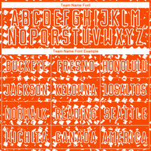Загрузить изображение в средство просмотра галереи, Custom Orange White Digital Geometric Fragment Speckles Sublimation Soccer Uniform Jersey
