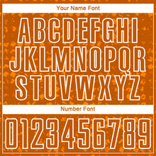 Загрузить изображение в средство просмотра галереи, Custom Texas Orange White-Bay Orange Digital Geometric Fragment Speckles Sublimation Soccer Uniform Jersey
