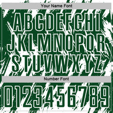 Загрузить изображение в средство просмотра галереи, Custom Green-White Splatter Torn Sharp Brush Stroke Sublimation Soccer Uniform Jersey
