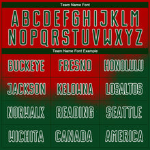 Load image into Gallery viewer, Custom Red Green-White Brasil Spray Gradient Sublimation Soccer Uniform Jersey
