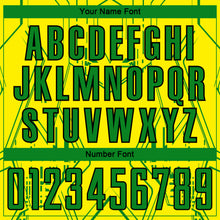 Charger l'image dans la galerie, Custom Light Yellow Grass Green-Black Brasil Geometric Sublimation Soccer Uniform Jersey
