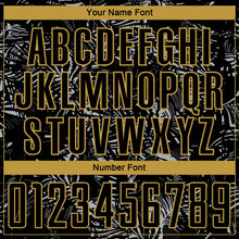 Charger l'image dans la galerie, Custom Black Gray-Old Gold Brasil Tropical Palm Leaves Sublimation Soccer Uniform Jersey
