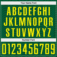 Charger l'image dans la galerie, Custom Green Light Yellow Brasil Wave Sublimation Soccer Uniform Jersey
