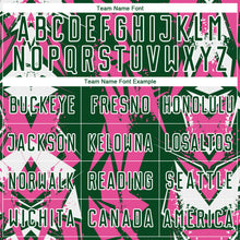 Load image into Gallery viewer, Custom Green Pink-White Geometric Shard Grunge Splash Sublimation Soccer Uniform Jersey
