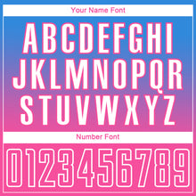 Load image into Gallery viewer, Custom Powder Blue Pink-White Gradient Style Twinkle Star Sublimation Soccer Uniform Jersey
