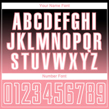 Load image into Gallery viewer, Custom Black Medium Pink-White Gradient Style Twinkle Star Sublimation Soccer Uniform Jersey
