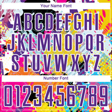 Laden Sie das Bild in den Galerie-Viewer, Custom Graffiti Pattern Purple-White Paint Splatter Sublimation Soccer Uniform Jersey
