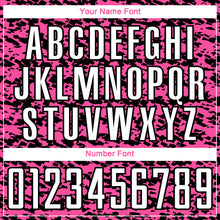 Charger l'image dans la galerie, Custom Pink White-Black Geometric Fragment Splatter Sublimation Soccer Uniform Jersey
