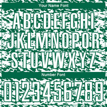 Laden Sie das Bild in den Galerie-Viewer, Custom White-Kelly Green Geometric Fragment Splatter Sublimation Soccer Uniform Jersey
