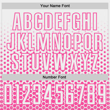 Charger l'image dans la galerie, Custom White-Pink Geometric Hexagonal Dot Gradient Sublimation Soccer Uniform Jersey
