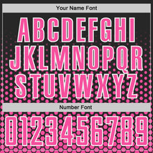 Load image into Gallery viewer, Custom Black Pink-White Geometric Hexagonal Dot Gradient Sublimation Soccer Uniform Jersey
