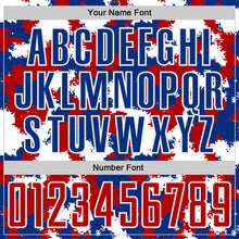 Load image into Gallery viewer, Custom Royal Red-White USA Style Patriotic Splash? Sublimation Soccer Uniform Jersey
