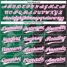 Laden Sie das Bild in den Galerie-Viewer, Custom Graffiti Pattern Black Kelly Green-Pink 3D Two-Button Unisex Softball Jersey
