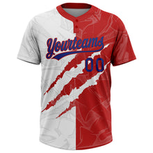 Laden Sie das Bild in den Galerie-Viewer, Custom Graffiti Pattern Royal-Red 3D Two-Button Unisex Softball Jersey
