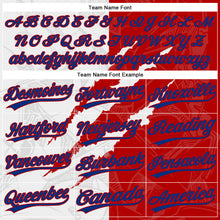 Laden Sie das Bild in den Galerie-Viewer, Custom Graffiti Pattern Royal-Red 3D Two-Button Unisex Softball Jersey
