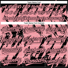 Laden Sie das Bild in den Galerie-Viewer, Custom Black Medium Pink 3D Pattern Abstract Sharp Shape Two-Button Unisex Softball Jersey
