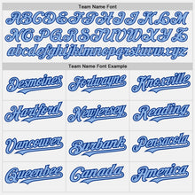 Загрузить изображение в средство просмотра галереи, Custom White Royal Pinstripe Light Blue Two-Button Unisex Softball Jersey
