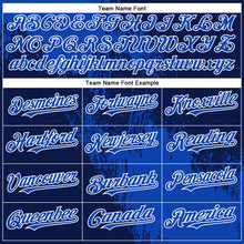 Charger l&#39;image dans la galerie, Custom Thunder Blue Navy-White 3D Pattern Abstract Brush Stroke Two-Button Unisex Softball Jersey
