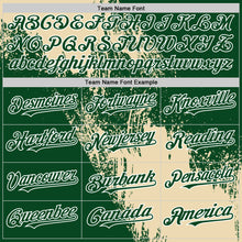 Загрузить изображение в средство просмотра галереи, Custom Cream Green-White 3D Pattern Abstract Brush Stroke Two-Button Unisex Softball Jersey
