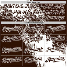 Загрузить изображение в средство просмотра галереи, Custom White Brown 3D Pattern Abstract Brush Stroke Two-Button Unisex Softball Jersey
