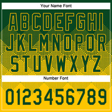 Charger l&#39;image dans la galerie, Custom Green Yellow 3D Gradient Square Shape Two-Button Unisex Softball Jersey
