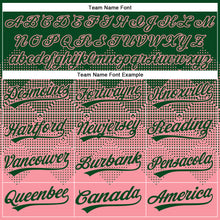 Charger l&#39;image dans la galerie, Custom Green Medium Pink 3D Gradient Square Shape Two-Button Unisex Softball Jersey
