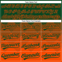 Charger l&#39;image dans la galerie, Custom Green Orange 3D Gradient Square Shape Two-Button Unisex Softball Jersey

