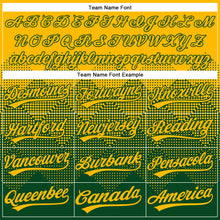 Load image into Gallery viewer, Custom Gold Green 3D Gradient Square Shape Two-Button Unisex Softball Jersey

