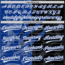 Загрузить изображение в средство просмотра галереи, Custom Graffiti Pattern White Black-Royal 3D Scratch Two-Button Unisex Softball Jersey
