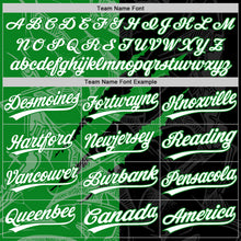 Загрузить изображение в средство просмотра галереи, Custom Graffiti Pattern White Black-Grass Green 3D Scratch Two-Button Unisex Softball Jersey
