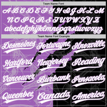 Загрузить изображение в средство просмотра галереи, Custom Graffiti Pattern White Black-Medium Purple 3D Scratch Two-Button Unisex Softball Jersey
