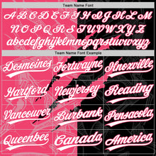 Загрузить изображение в средство просмотра галереи, Custom Graffiti Pattern White Black-Neon Pink 3D Scratch Two-Button Unisex Softball Jersey
