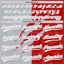 Загрузить изображение в средство просмотра галереи, Custom Graffiti Pattern White Red-Gray 3D Scratch Two-Button Unisex Softball Jersey
