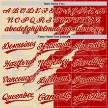 Загрузить изображение в средство просмотра галереи, Custom Graffiti Pattern Red-Cream 3D Scratch Two-Button Unisex Softball Jersey
