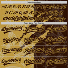 Загрузить изображение в средство просмотра галереи, Custom Graffiti Pattern Brown-Old Gold 3D Scratch Two-Button Unisex Softball Jersey
