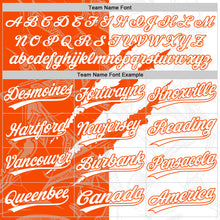 Загрузить изображение в средство просмотра галереи, Custom Graffiti Pattern White-Orange 3D Scratch Two-Button Unisex Softball Jersey
