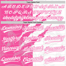 Загрузить изображение в средство просмотра галереи, Custom Graffiti Pattern White-Pink 3D Scratch Two-Button Unisex Softball Jersey
